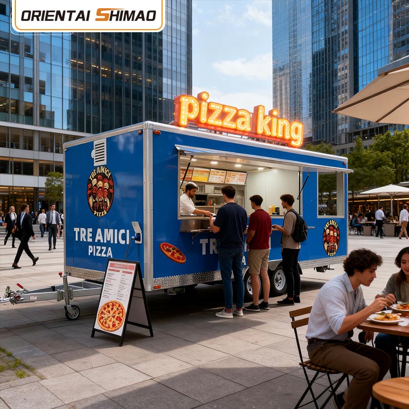 バーベキューフードトラックトレーラー