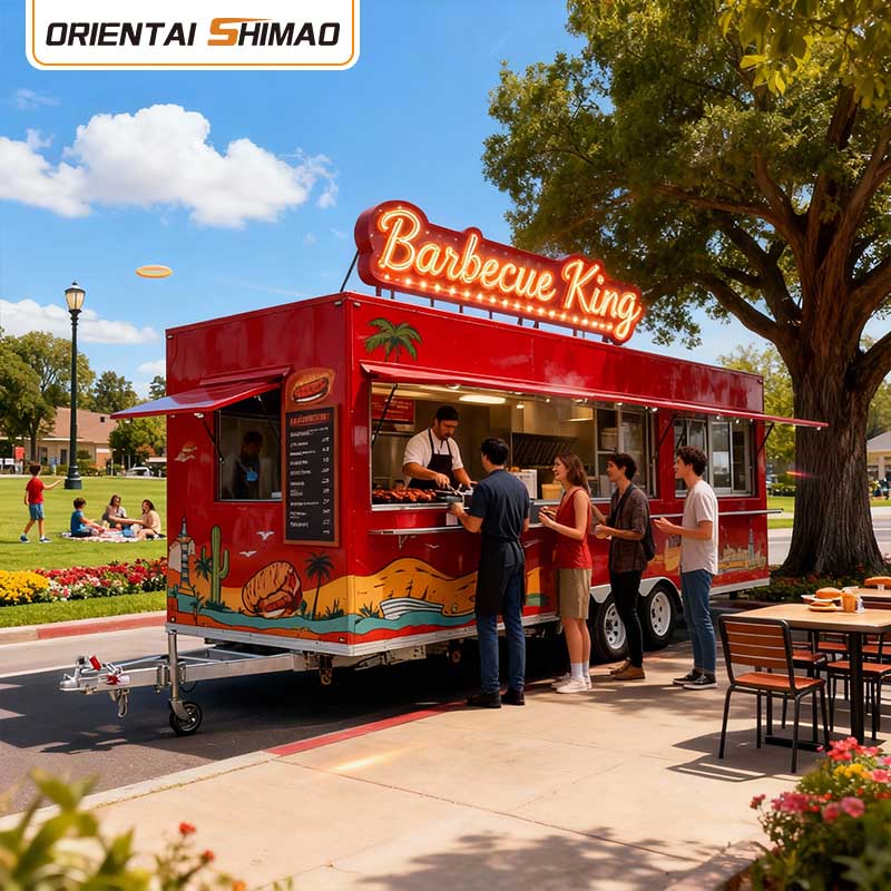 コーヒーカート モバイルコーヒートレーラー 密閉型電動カート レストランケータリング食品トレーラー ビジネスフードトラック