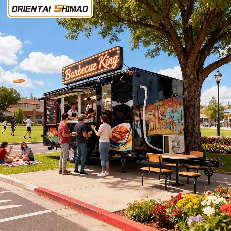 フードカートモバイルキッチン商業レストラン機器ケータリング電気食品トレーラーストリートユースフードトラック