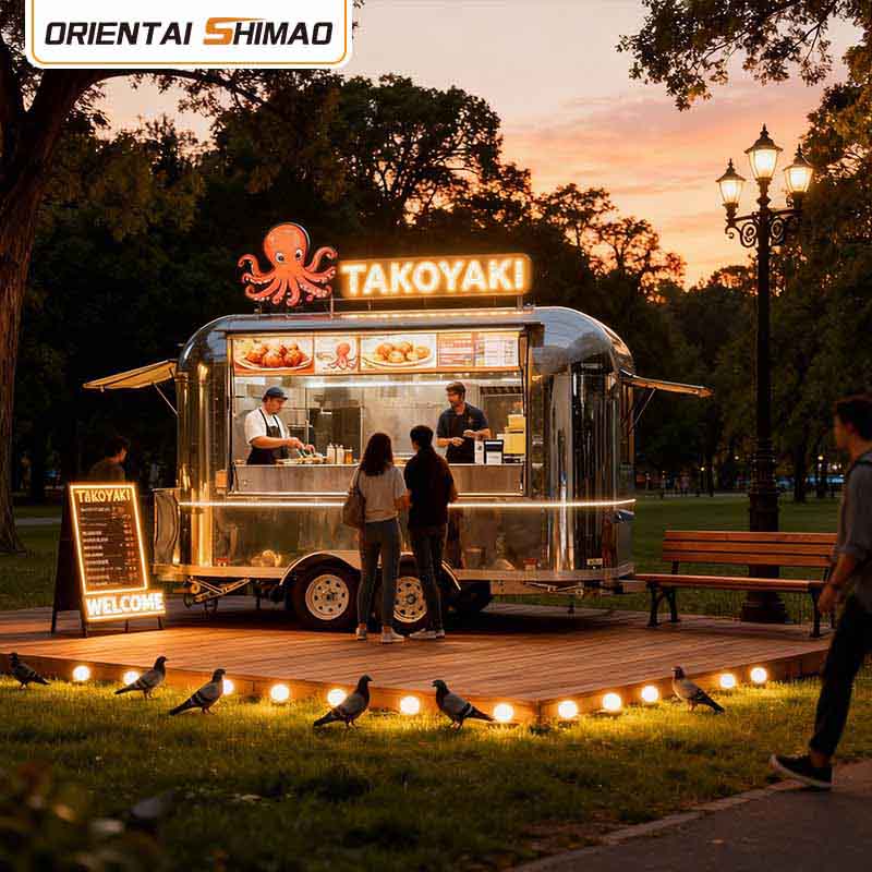 アイスクリームトレーラー ストリートフード モバイルケータリング フードトレーラー フードトラック